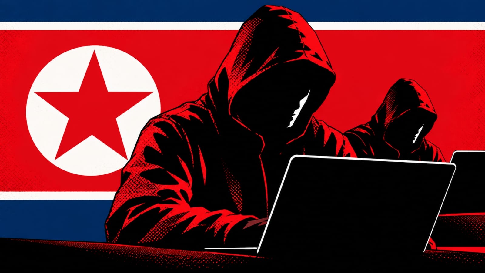 Ilustrasi peretas Korea Utara yang dikaitkan dengan kelompok Lazarus