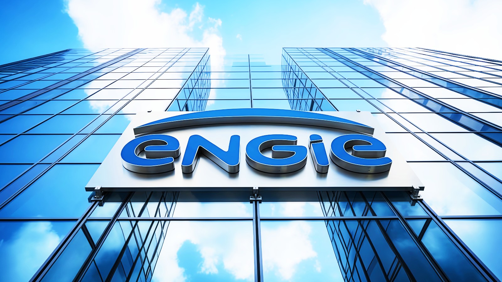 Logo perusahaan energi ENGIE pada ilustrasi berita kebocoran data pelanggan