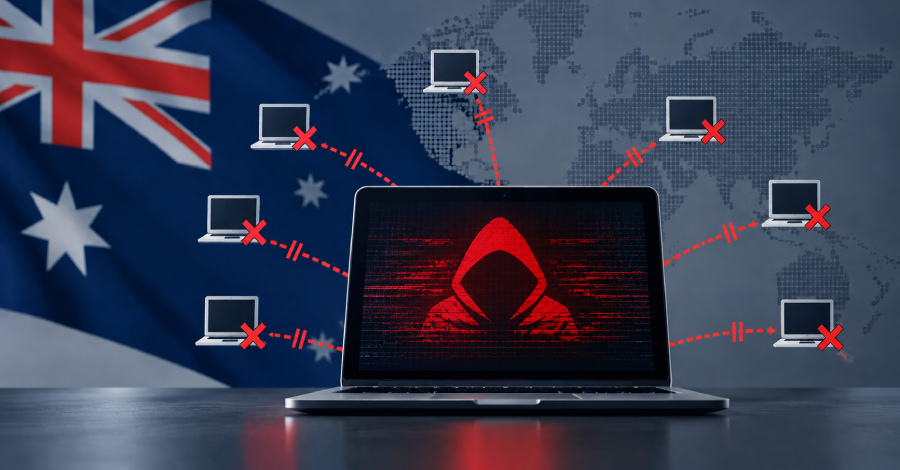 Ilustrasi operasi siber Australia terhadap malware Amadey