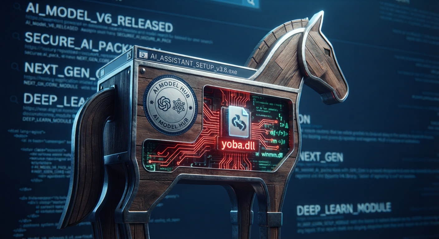 Ilustrasi laporan Check Point Research tentang malware yang menumpang biner bertanda tangan ChatGPT dan Claude