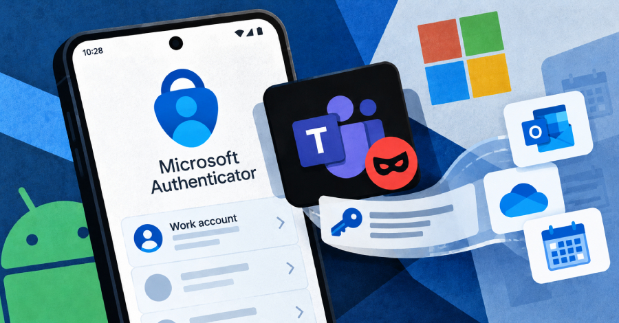 Ilustrasi celah pada aplikasi Microsoft Authenticator untuk Android