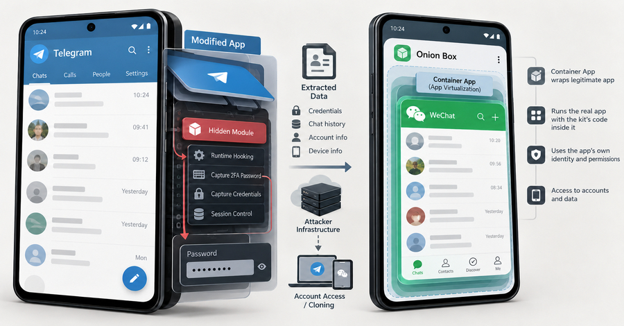 Spyware uCreator Curi Kata Sandi 2FA Telegram dan Kloning Akun WeChat Lewat Aplikasi yang Dimodifikasi